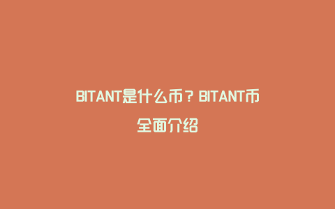 BITANT是什么币？BITANT币全面介绍