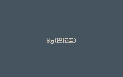 blg(巴拉圭)