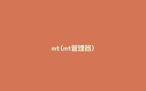 mt(mt管理器)