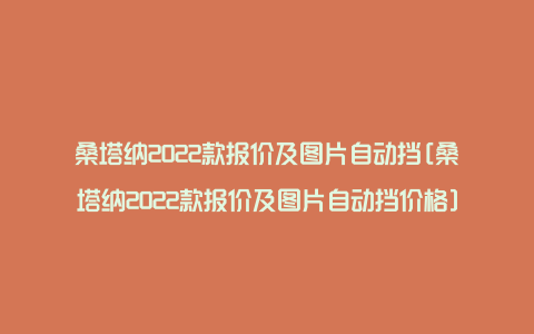 桑塔纳2022款报价及图片自动挡[桑塔纳2022款报价及图片自动挡价格]